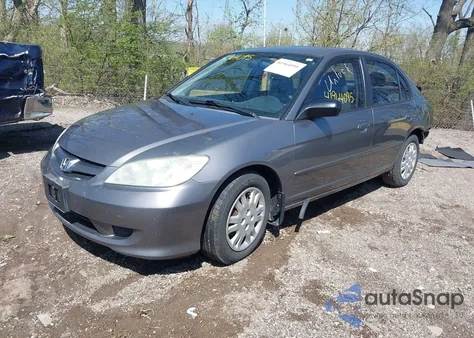 2005 Honda Civic Lx from USA, damaged, VIN 1HGES16535L019593